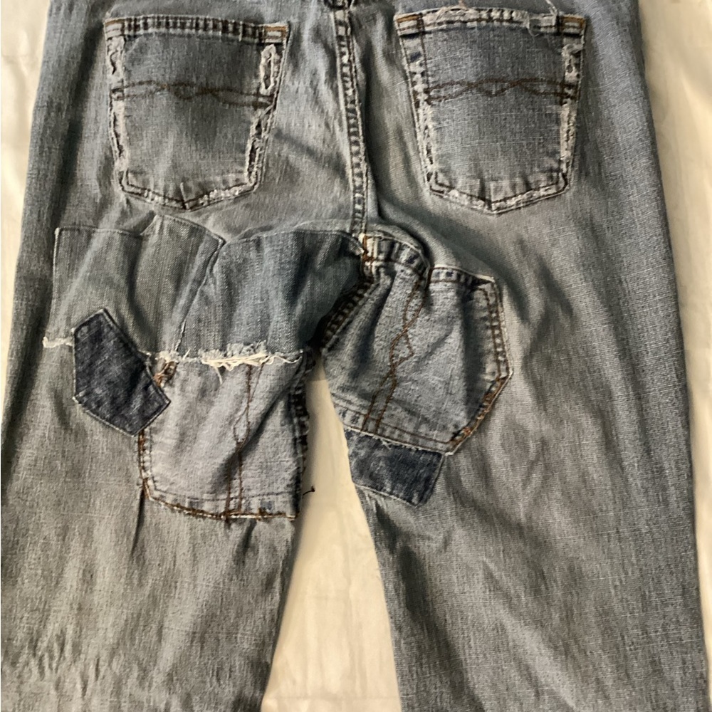 Customized Classic Vintage Flare Leg Distressed Jeans - Picture 2 of 7